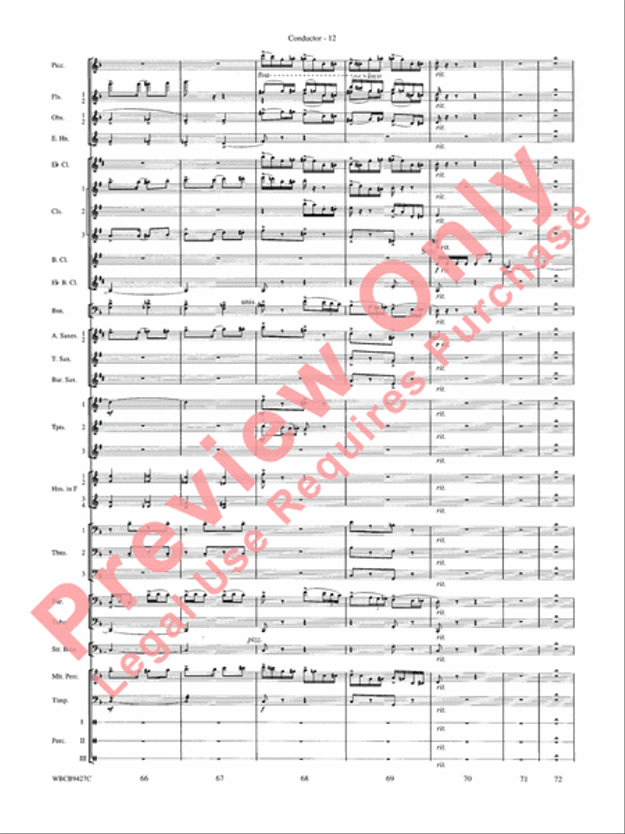 An American in Paris Concert Band scores gallery preview page 14