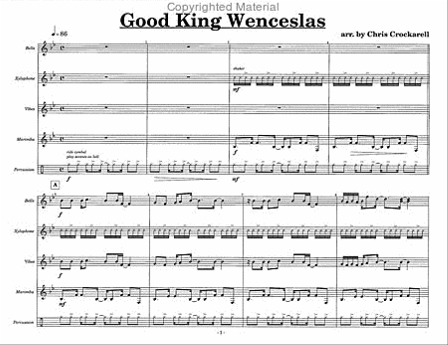 Christmas Ditties Christmas Ditties Percussion Ensemble scores gallery preview page 2