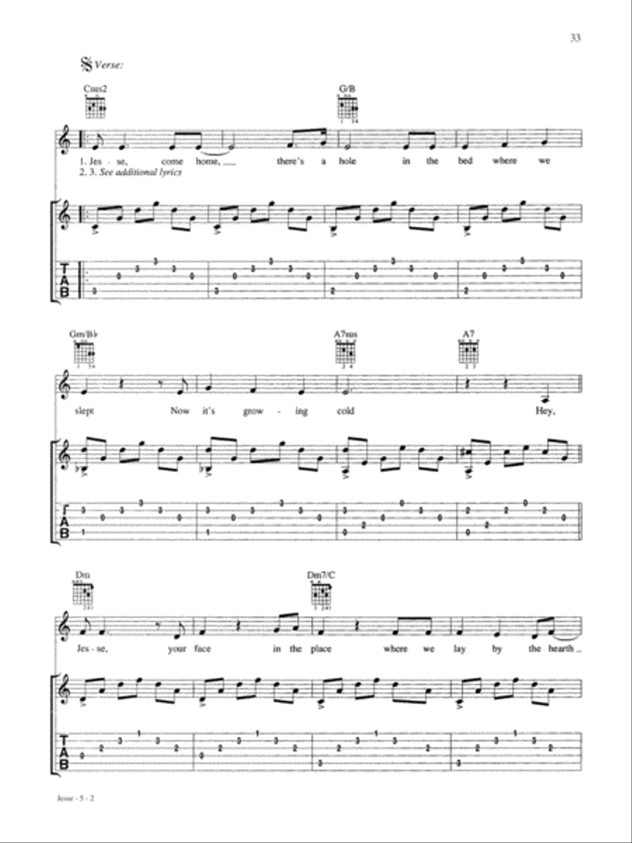 Jesse Guitar Tablature scores gallery preview page 2