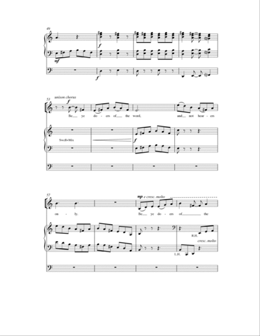 Be Ye Doers Of The Word 4-Part scores gallery preview page 8