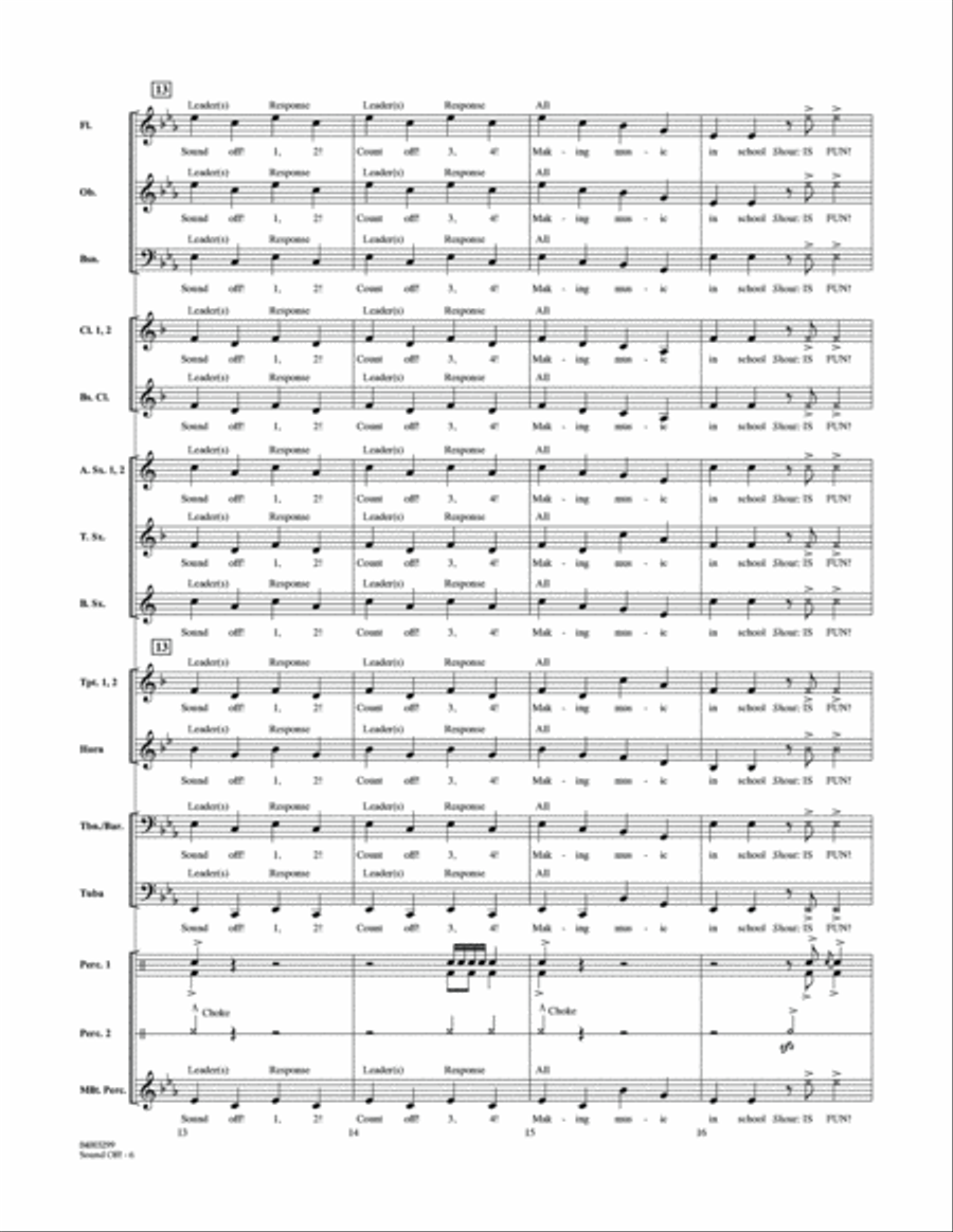 Sound Off - Full Score Sound Off - Full Score Concert Band scores gallery preview page 6
