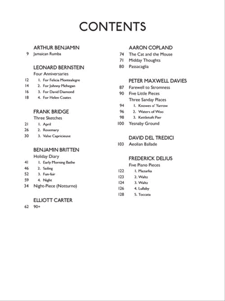 Piano Music by British and American Composers Piano Solo scores gallery preview page 2