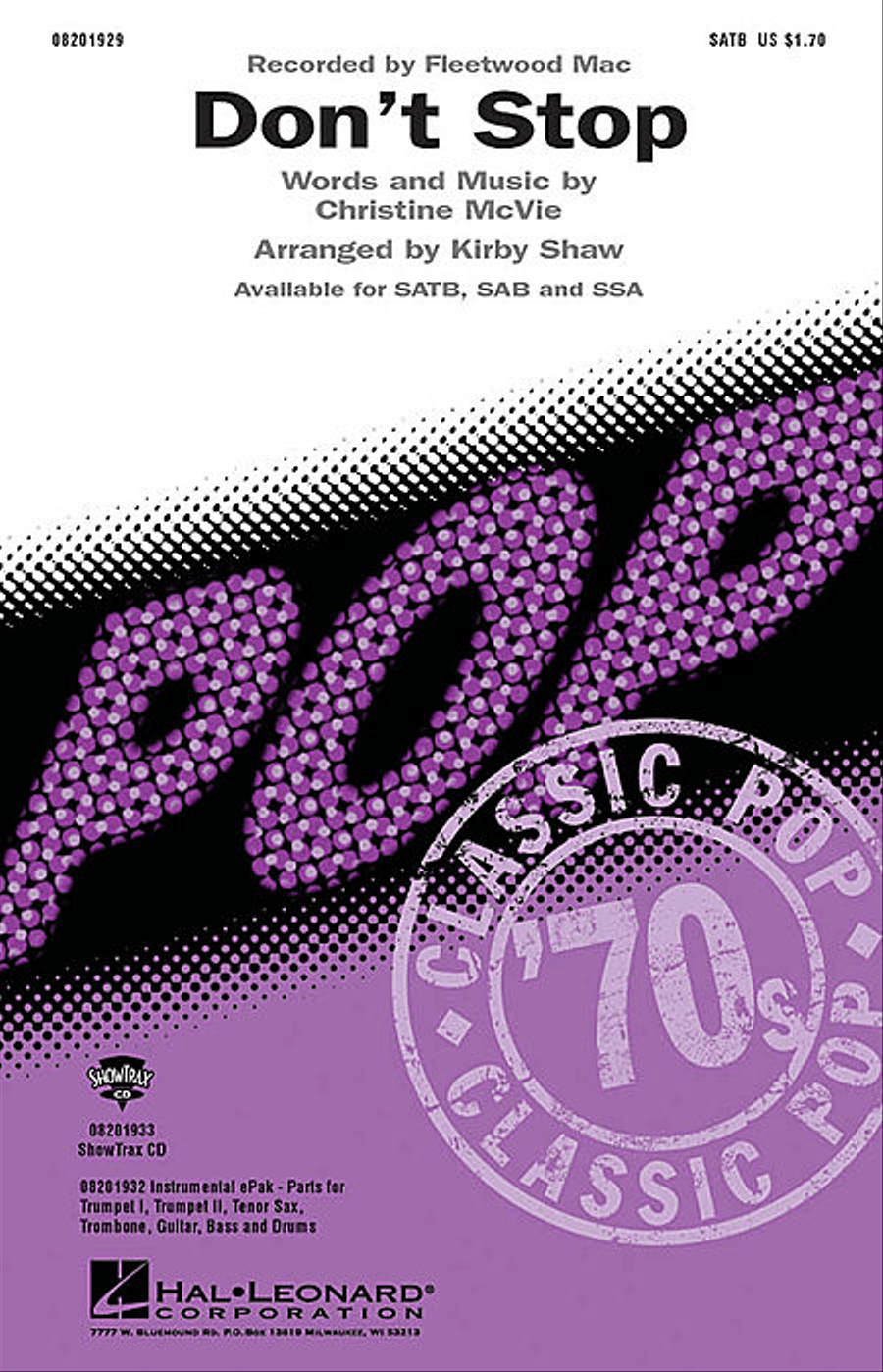 Don't Stop Choir scores gallery preview page 1