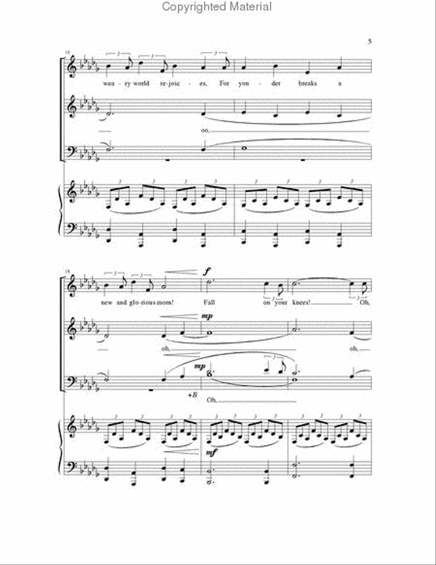 O Holy Night 4-Part scores gallery preview page 4