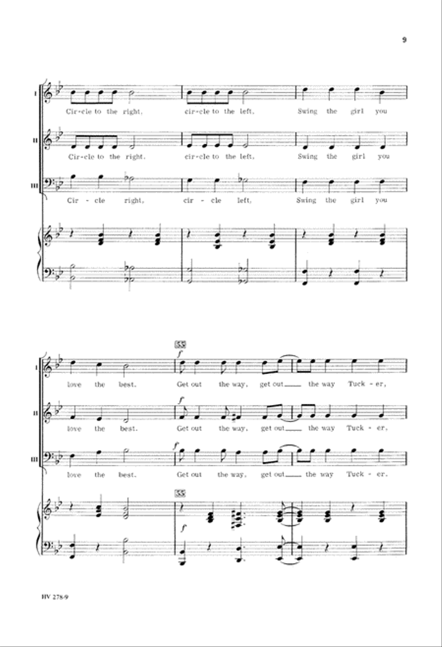 Old Dan Tucker Old Dan Tucker 3-Part scores gallery preview page 10
