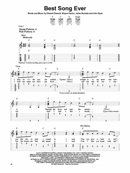 One Direction – Easy Guitar with Tab