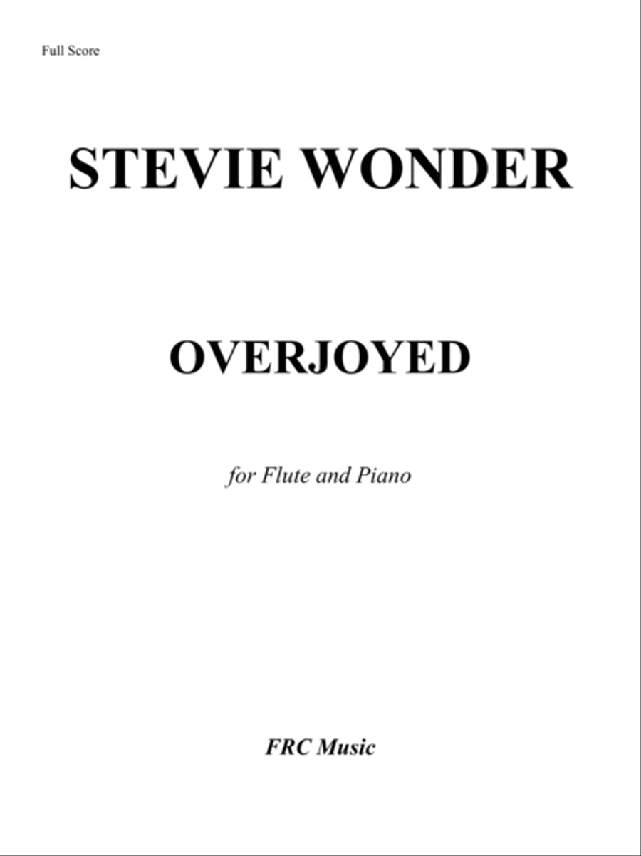 Overjoyed Flute Solo scores gallery preview page 2