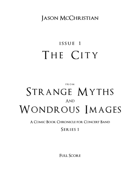 Issue 1, Series 1 - The City from Strange Myths and Wondrous Images - A Comic Book Chronicle for Con image number null