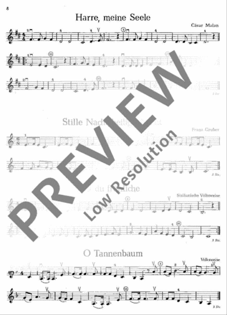 Musik zur Feier Violin scores gallery preview page 9