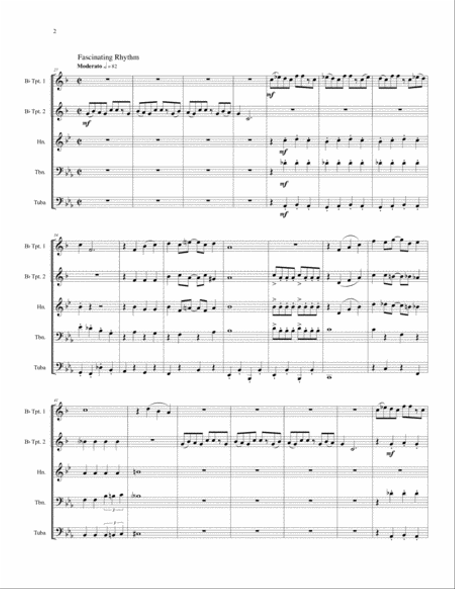 The Jazz Era for Brass Quintet Brass Quintet scores gallery preview page 4