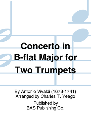 Book cover for Concerto in B-flat Major for Two Trumpets