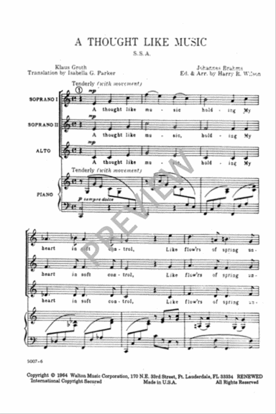A Thought Like Music SSA scores gallery preview page 3