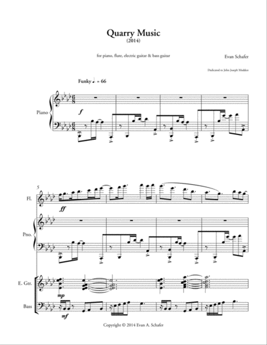 Quarry Music (2014) Small Ensemble scores gallery preview page 3