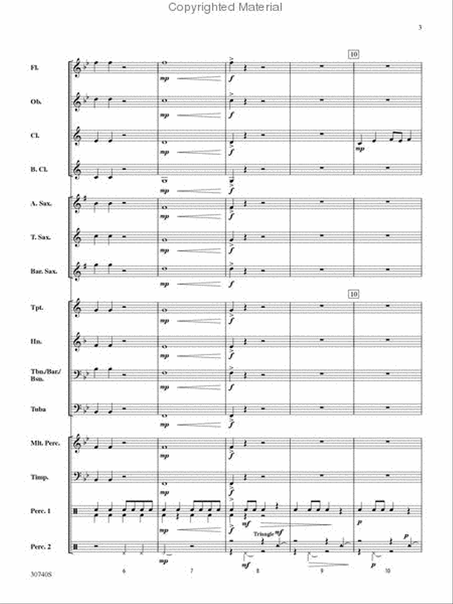 Regency Fanfare Concert Band scores gallery preview page 3