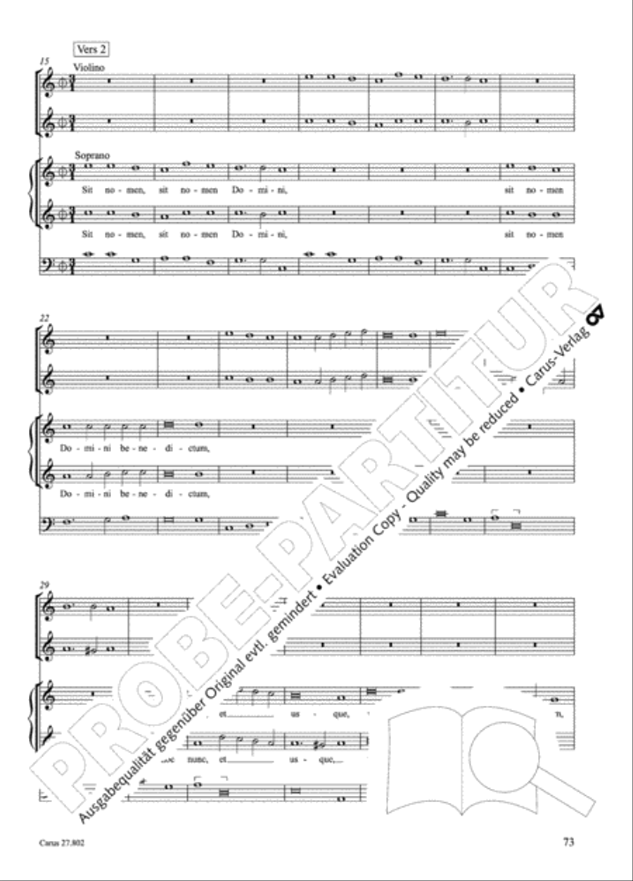 Salmi I (Selva morale e spirituale) Collection / Songbook scores gallery preview page 98