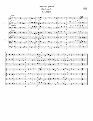 Concerto grosso, Op.6, no.6 (original)