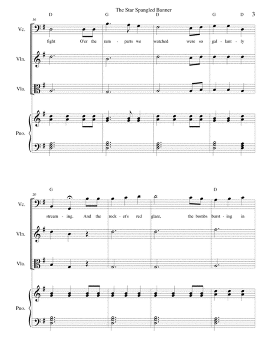 The Star Spangled Banner - Strings and piano image number null