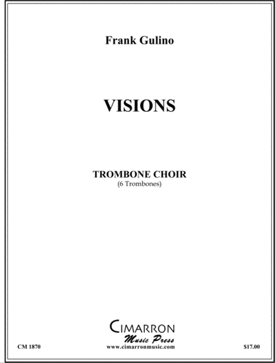 Visions Trombone scores gallery preview page 1