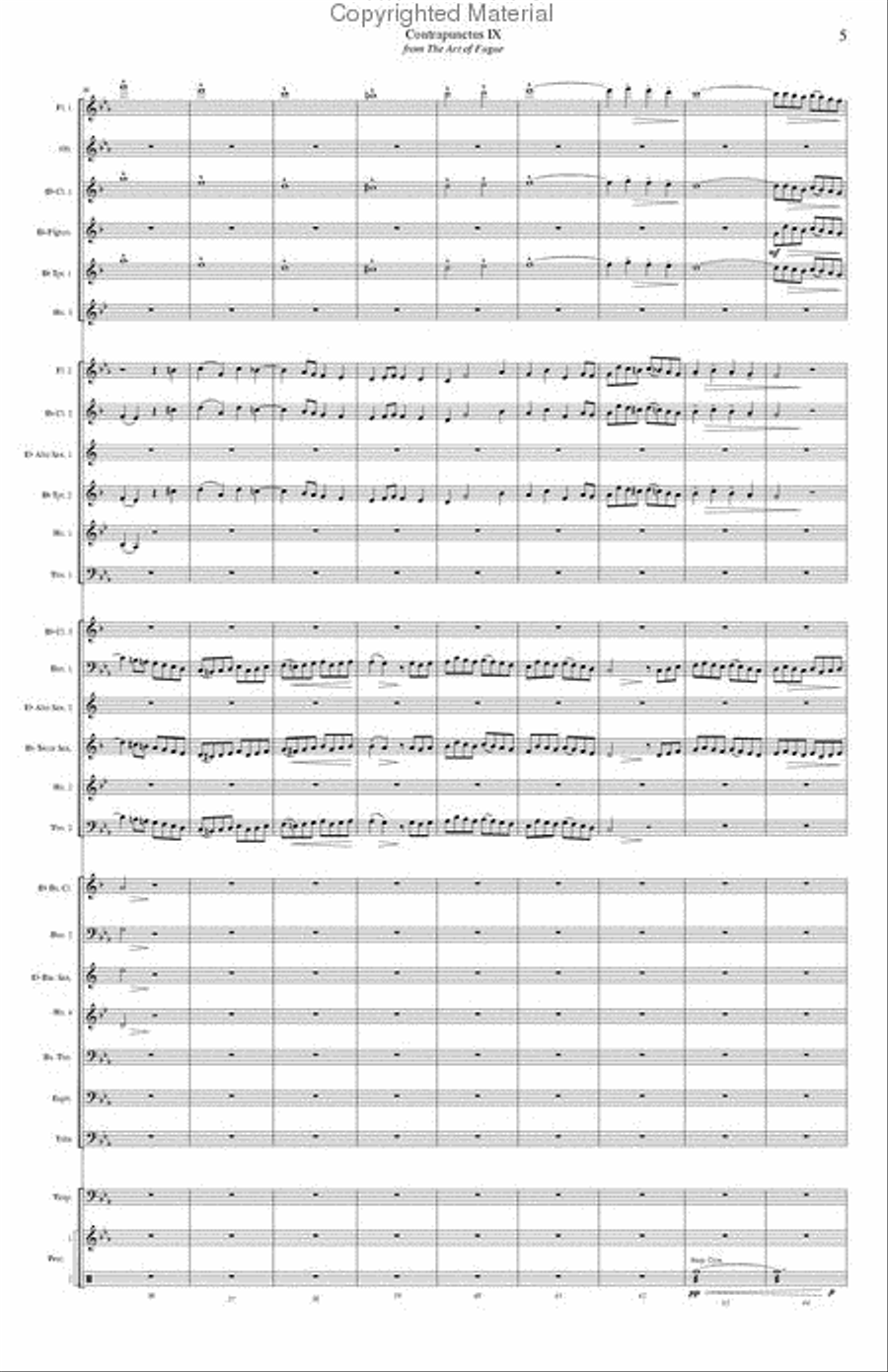Contrapunctus 9 Contrapunctus 9 Concert Band scores gallery preview page 7