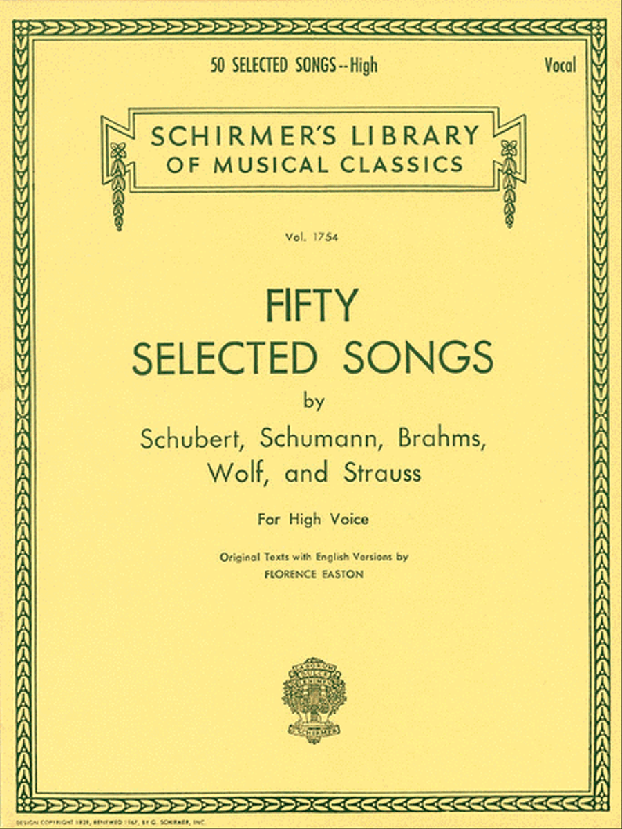 50 Selected Songs - High Voice