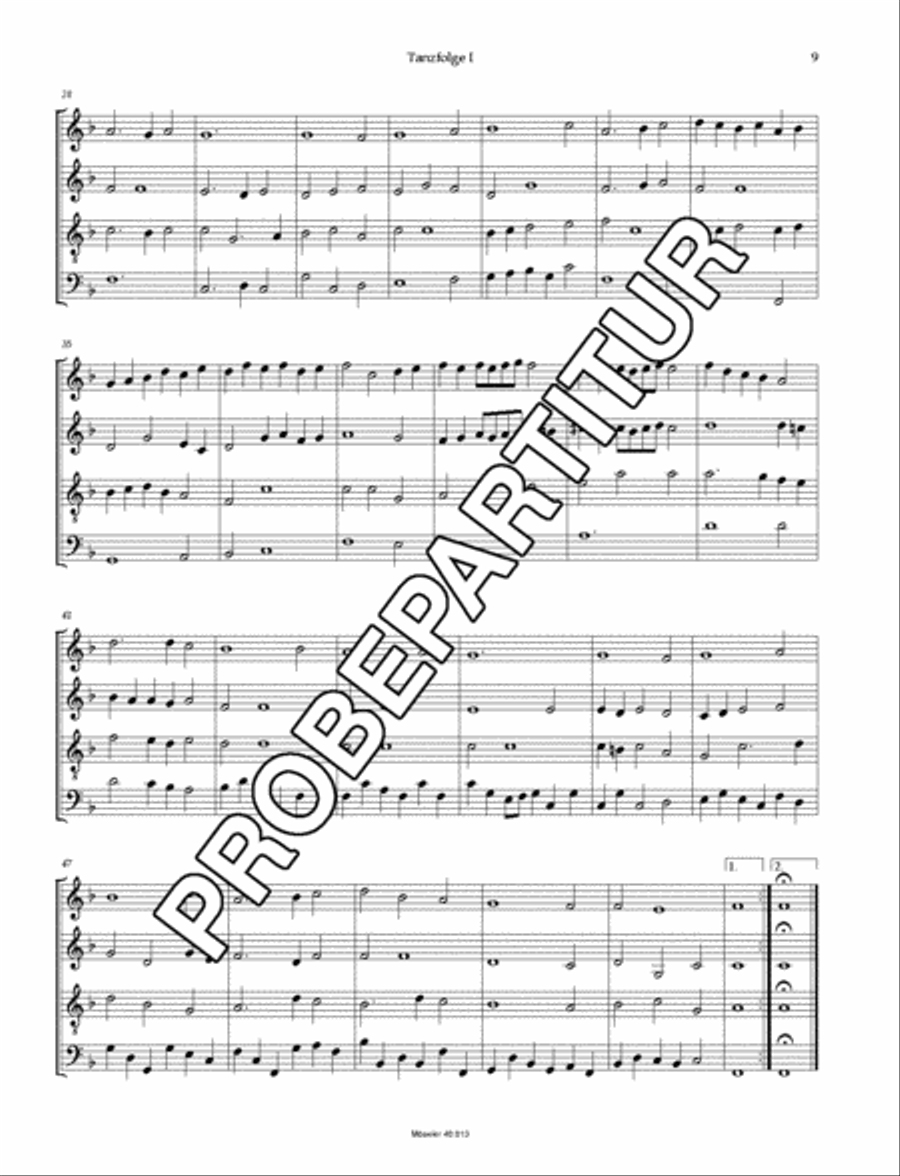 Sechs Tanzfogen Band 1 4-Part scores gallery preview page 10
