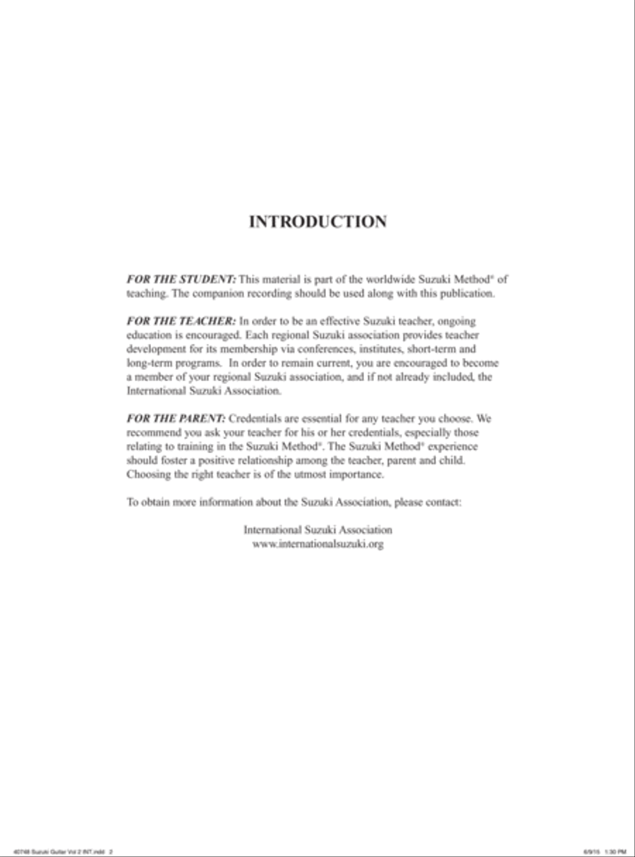 Suzuki Guitar School, Volume 2 Guitar scores gallery preview page 6