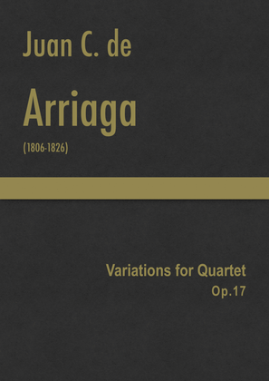 Arriaga - Variations for Quartet, Op.17