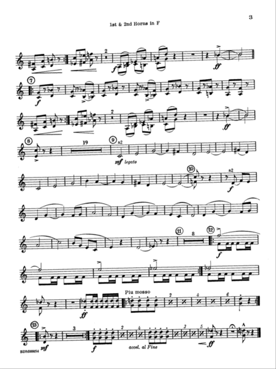 Symphonic Suite: 1st & 2nd F Horns Concert Band scores gallery preview page 2