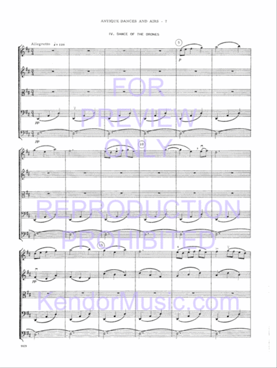 Antique Dances And Airs (Full Score) String Orchestra scores gallery preview page 10