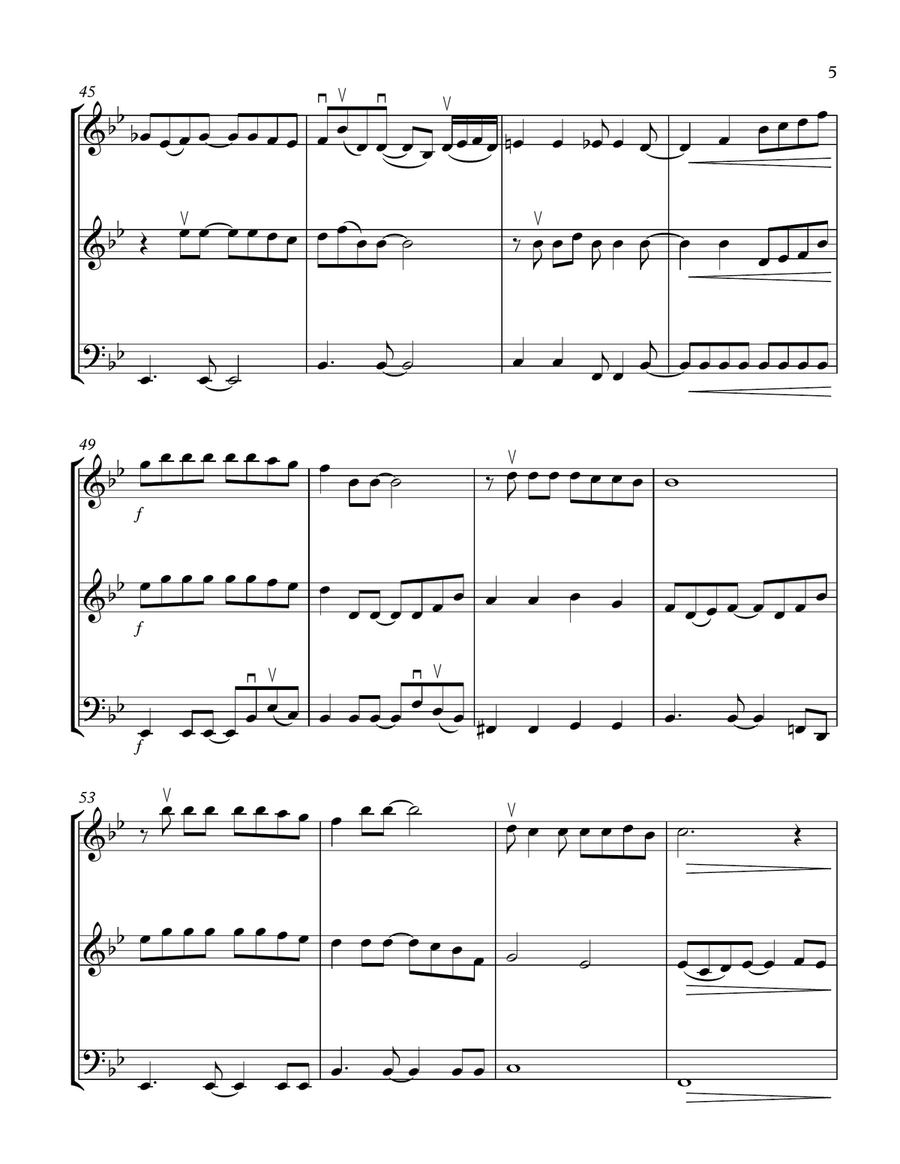 Make You Feel My Love String Trio scores gallery preview page 5