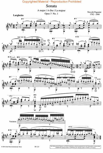2 Sonatas, Op. 3, Nos. 1 and 6