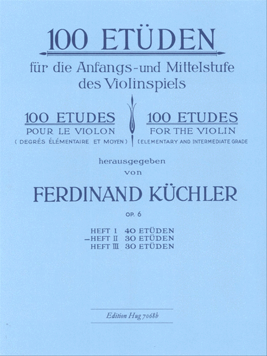 100 Etuden op 6/2 Violin Solo scores gallery preview page 1
