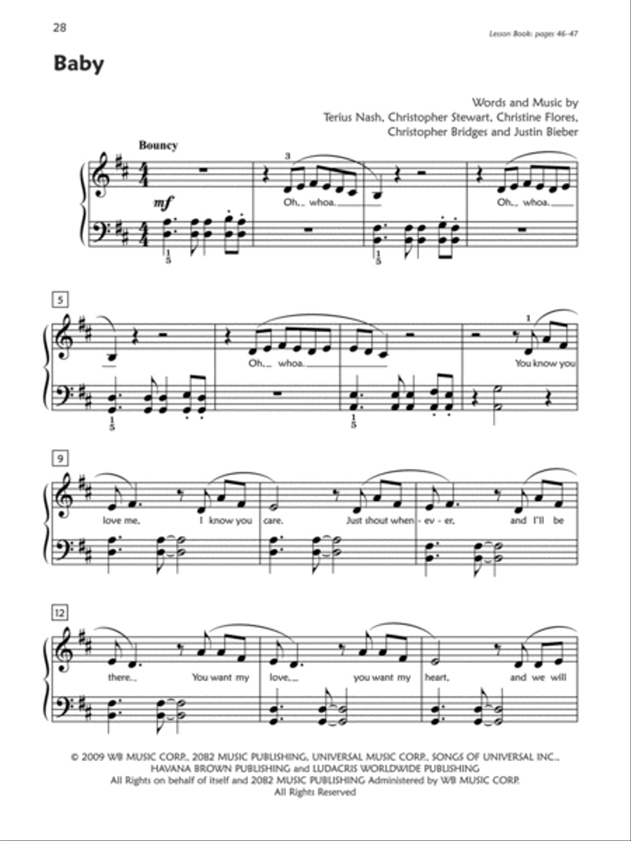 Premier Piano Course Pop and Movie Hits, Book 3 Piano Method scores gallery preview page 10