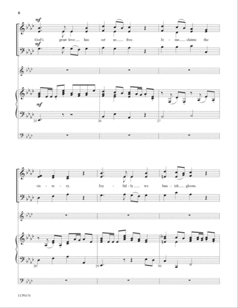 Alleluia! He is Alive! 3-Part scores gallery preview page 6