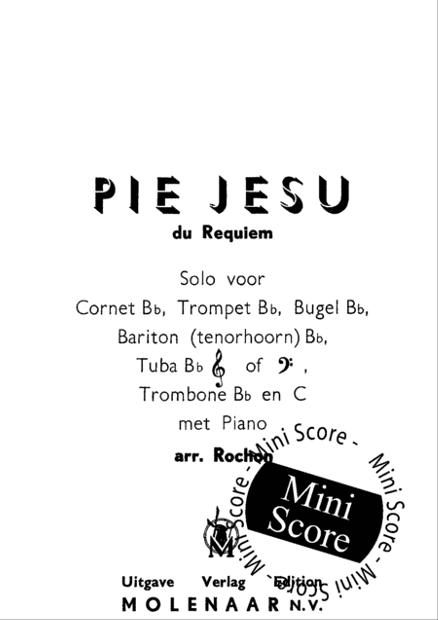 Pie Jesu Piano Accompaniment scores gallery preview page 3