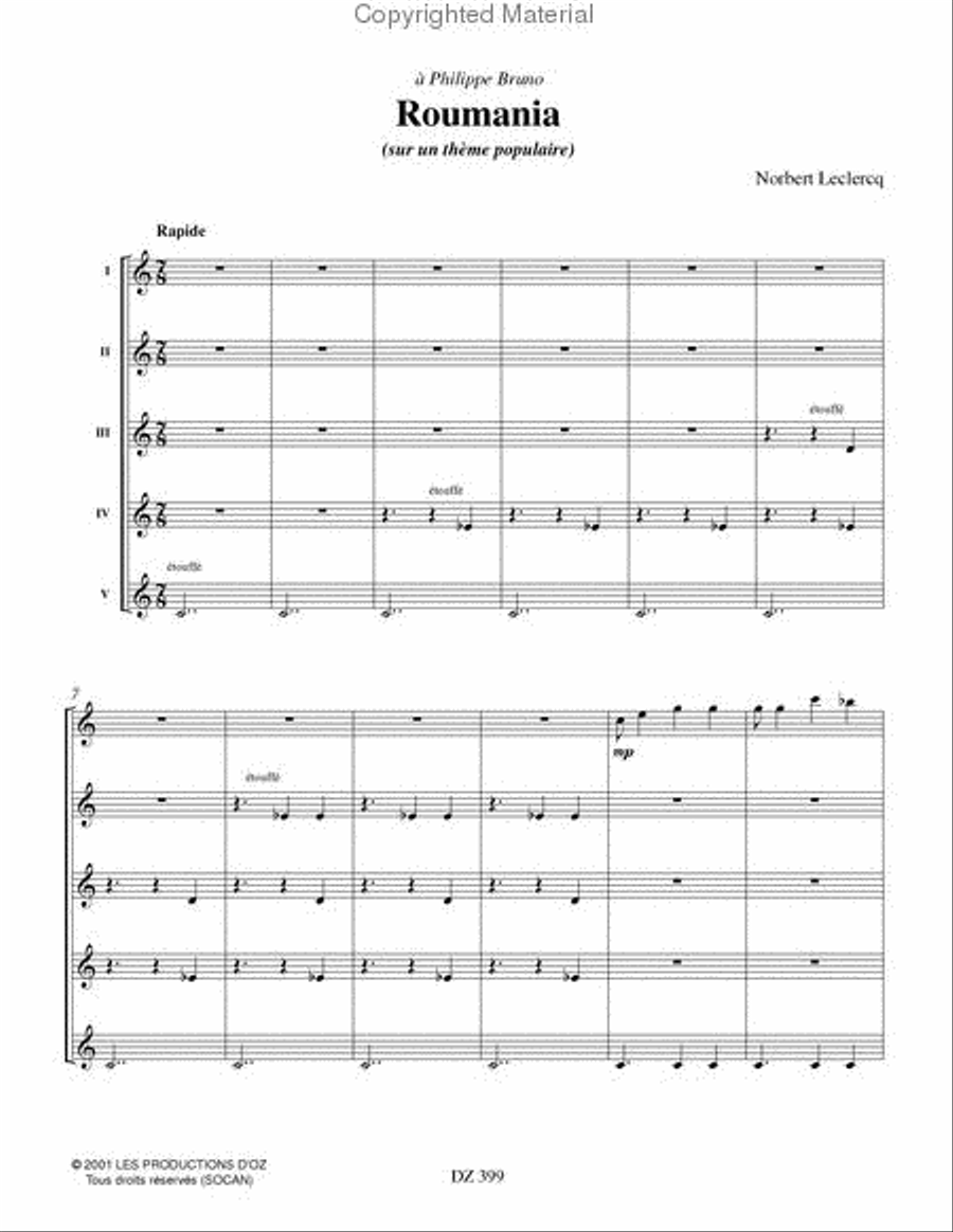 Roumania Guitar Ensemble scores gallery preview page 2