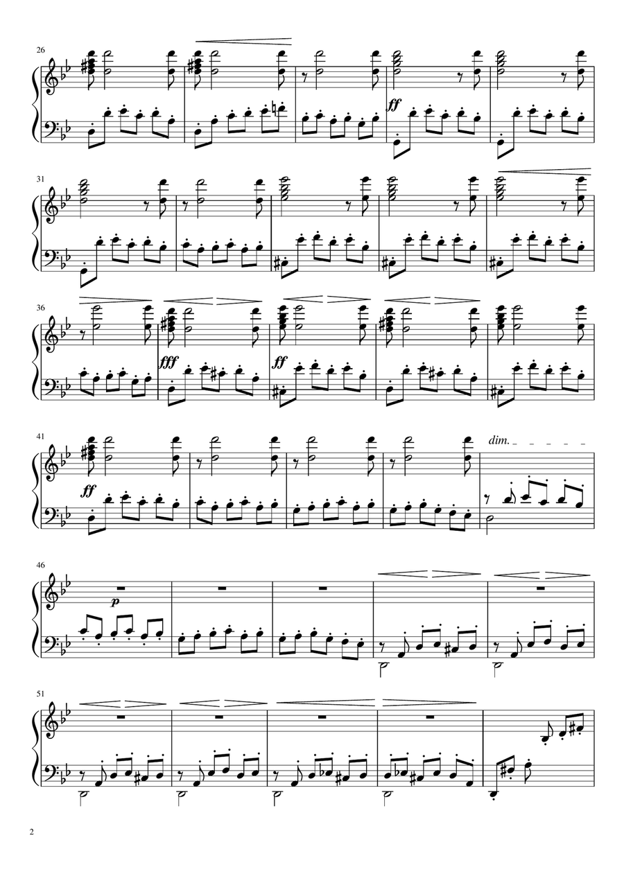 Albéniz - Asturias (easy piano sheet) Classical Guitar scores gallery preview page 2