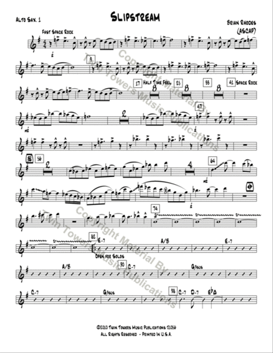 Slipstream Slipstream Jazz Ensemble scores gallery preview page 22