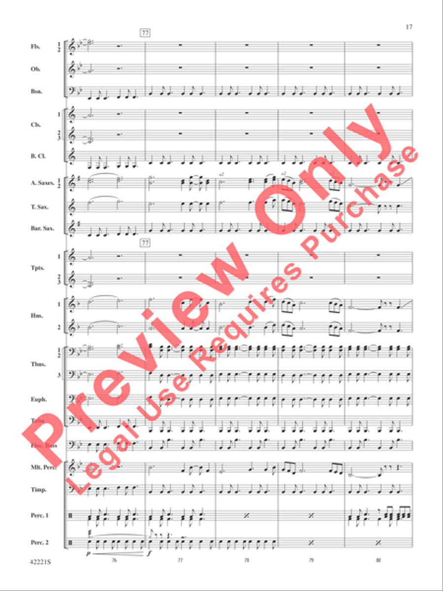 Carry On Concert Band scores gallery preview page 18