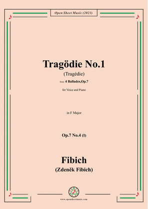 Fibich-Tragödie No.1,in F Major
