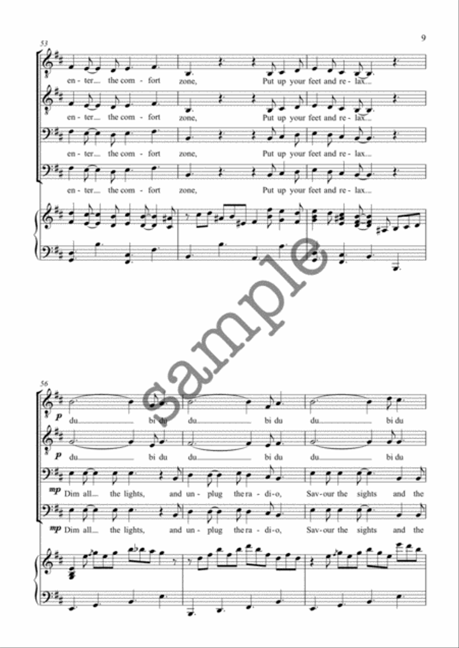 Sing for Your Life TTBB scores gallery preview page 9