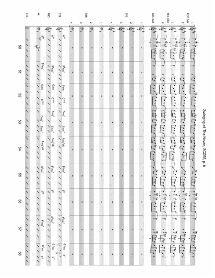 Swinging At The Haven Jazz Ensemble scores gallery preview page 6