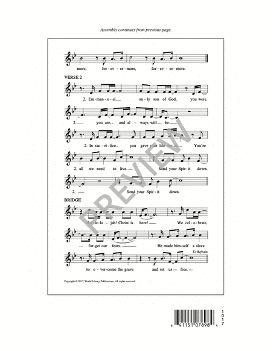 Paschal Mystery 4-Part scores gallery preview page 10