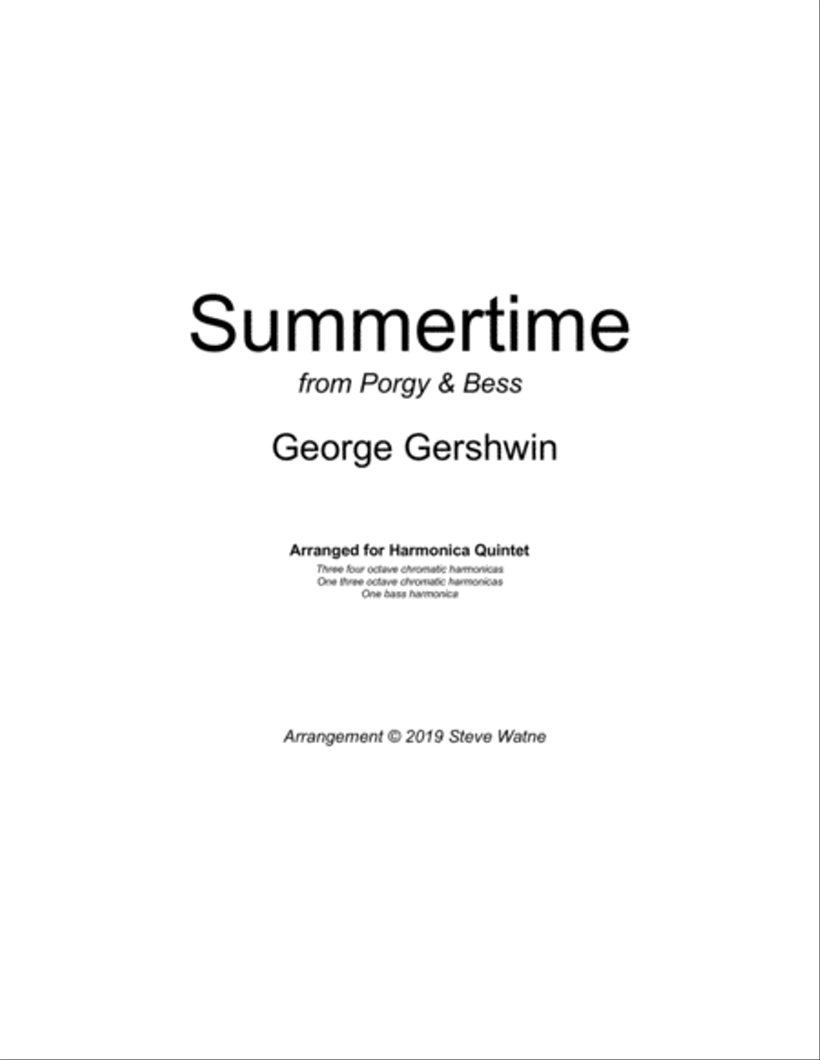 Summertime Small Ensemble scores gallery preview page 1