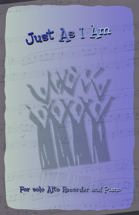 Book cover for Just As I Am, Gospel Hymn for Alto Recorder and Piano