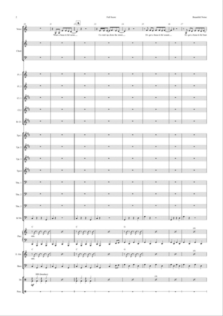 Beautiful Noise Beautiful Noise Jazz Ensemble scores gallery preview page 2