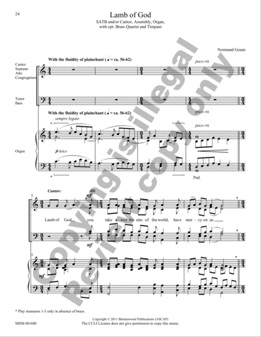 Mass of Saints Peter and Paul 4-Part scores gallery preview page 16
