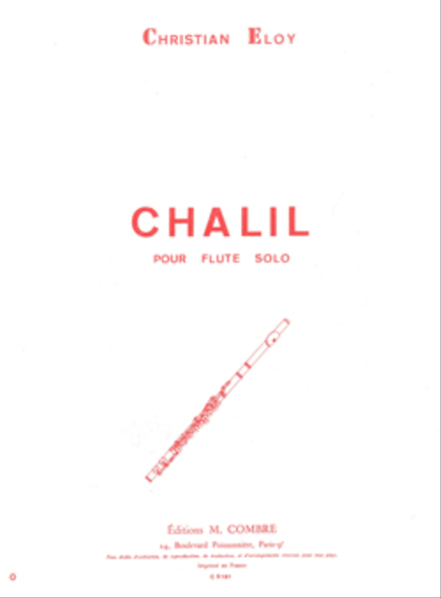 Chalil Chalil Flute Solo scores gallery preview page 1
