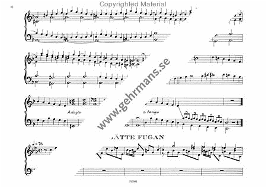 Sex fugor Organ Solo scores gallery preview page 7