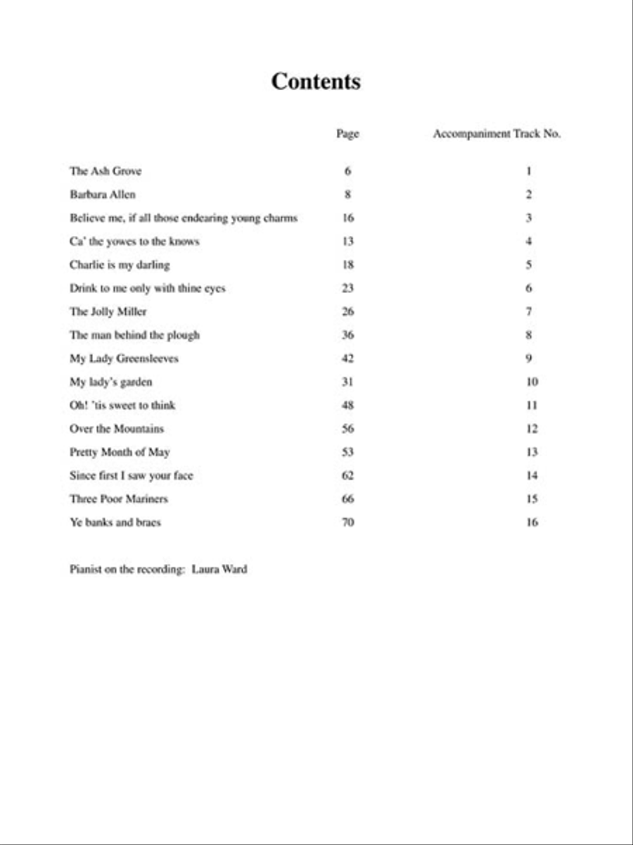 Arnold Book of Old Songs Voice scores gallery preview page 4